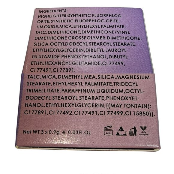 Cutie Cake Mini Eyeshadow Palette Highlighter Contour Blush Makeup Set #01 - Picture 11 of 12